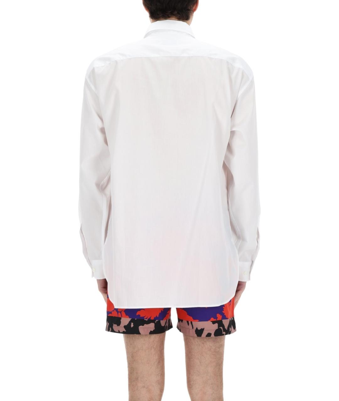 DRIES VAN NOTEN Белая хлопковая классическая рубашка, фото 5