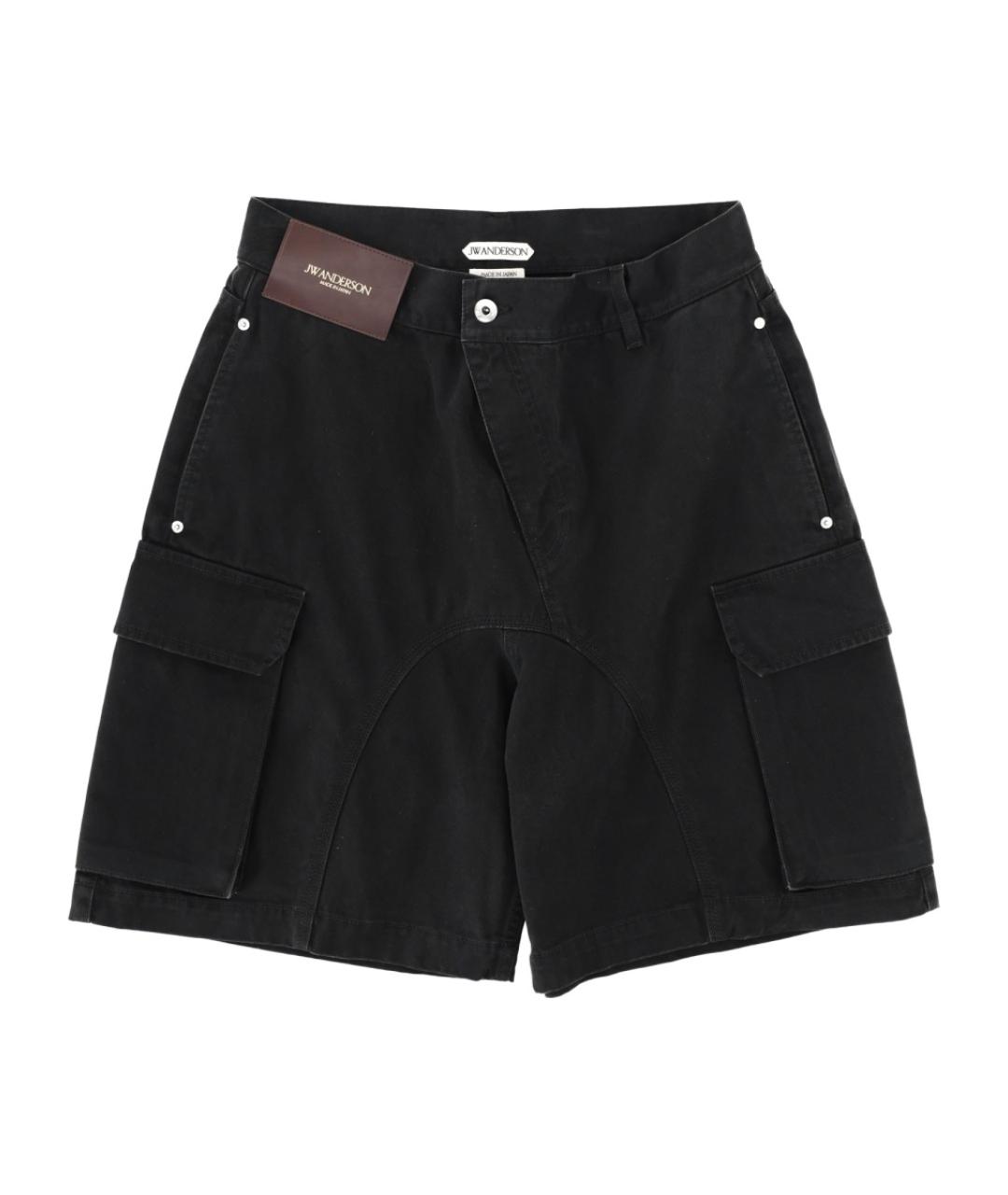 J.W.ANDERSON Черные хлопковые шорты, фото 1