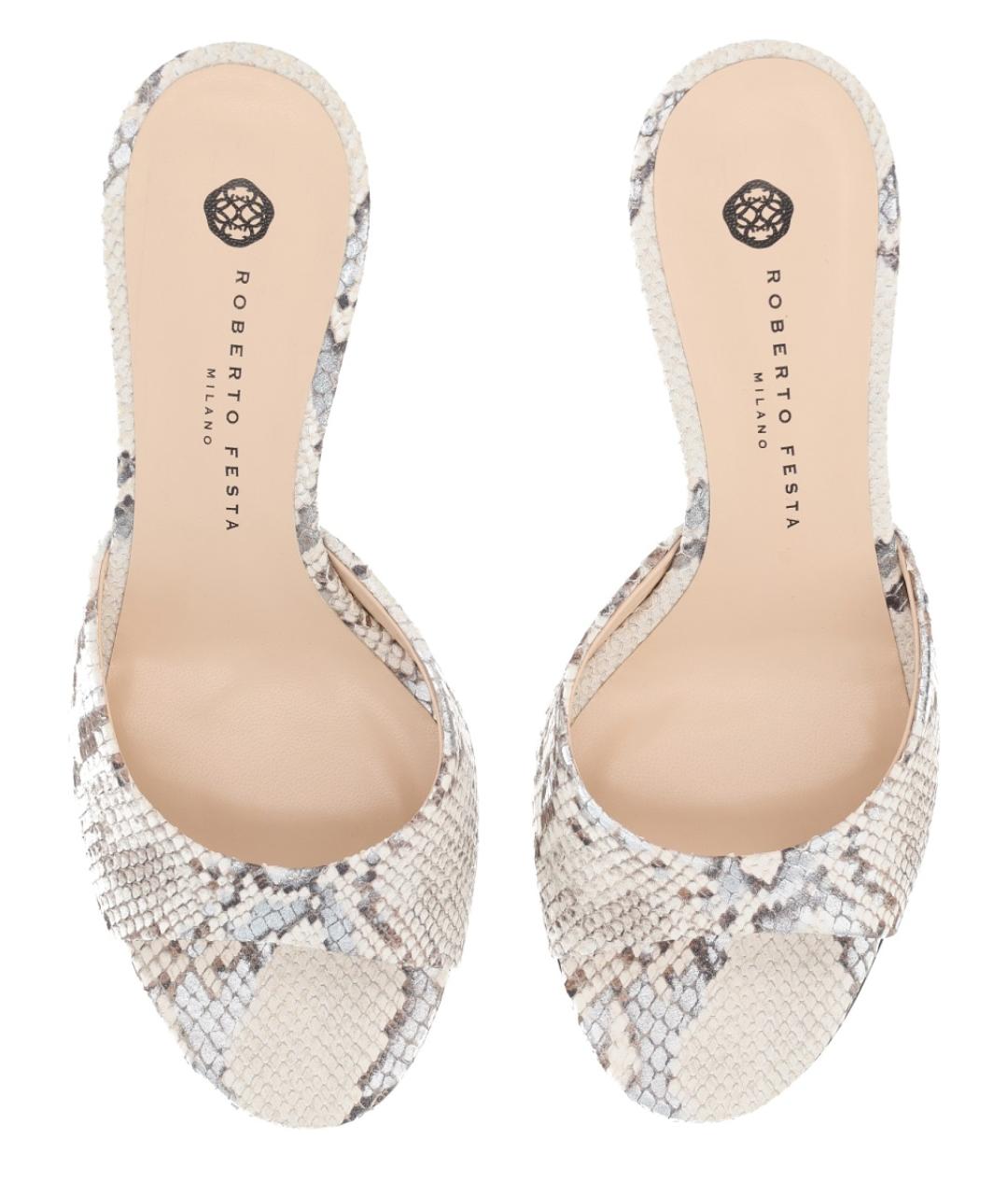 ROBERTO FESTA Мульти кожаные мюли, фото 5