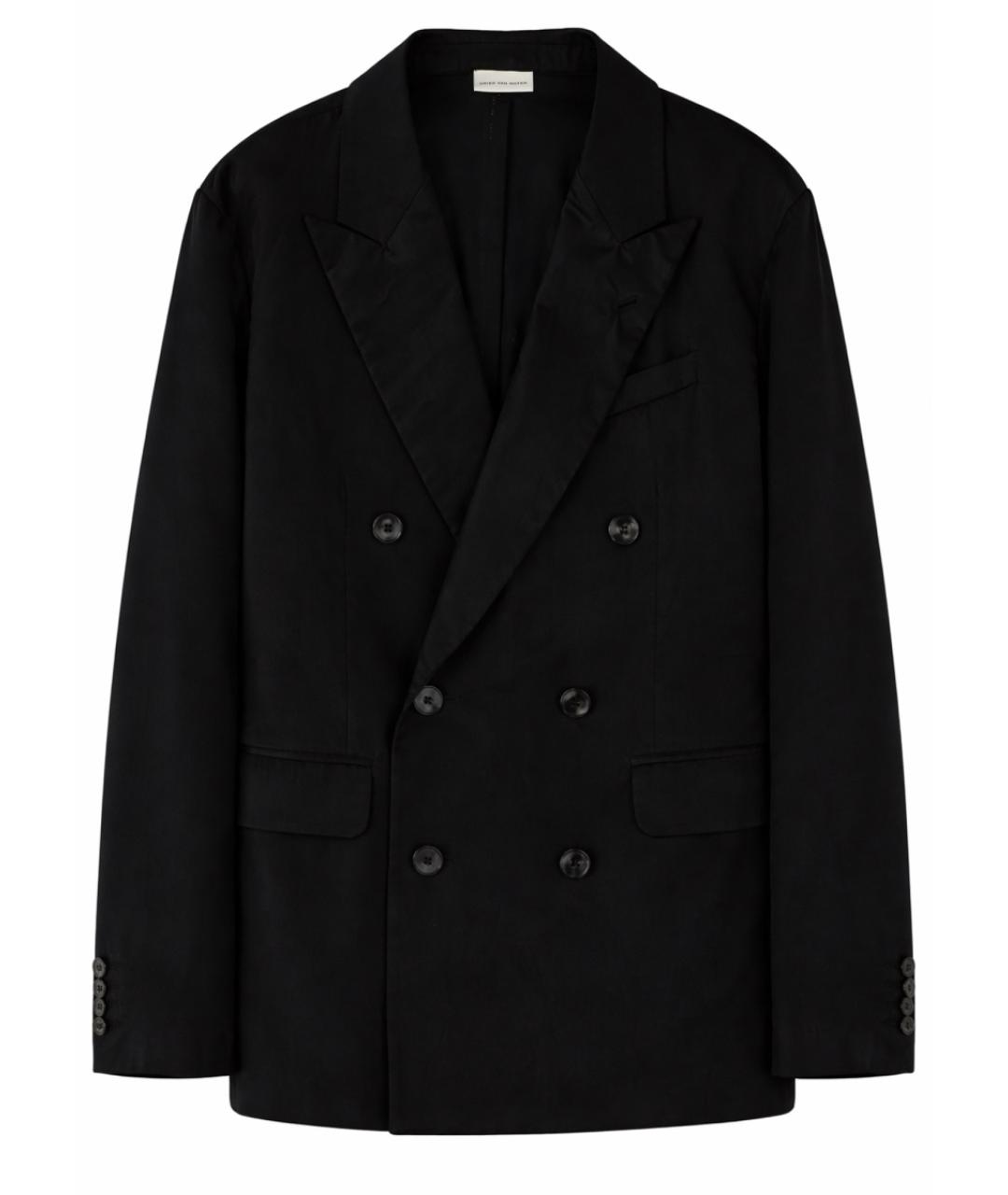 DRIES VAN NOTEN Черный вискозный пиджак, фото 1