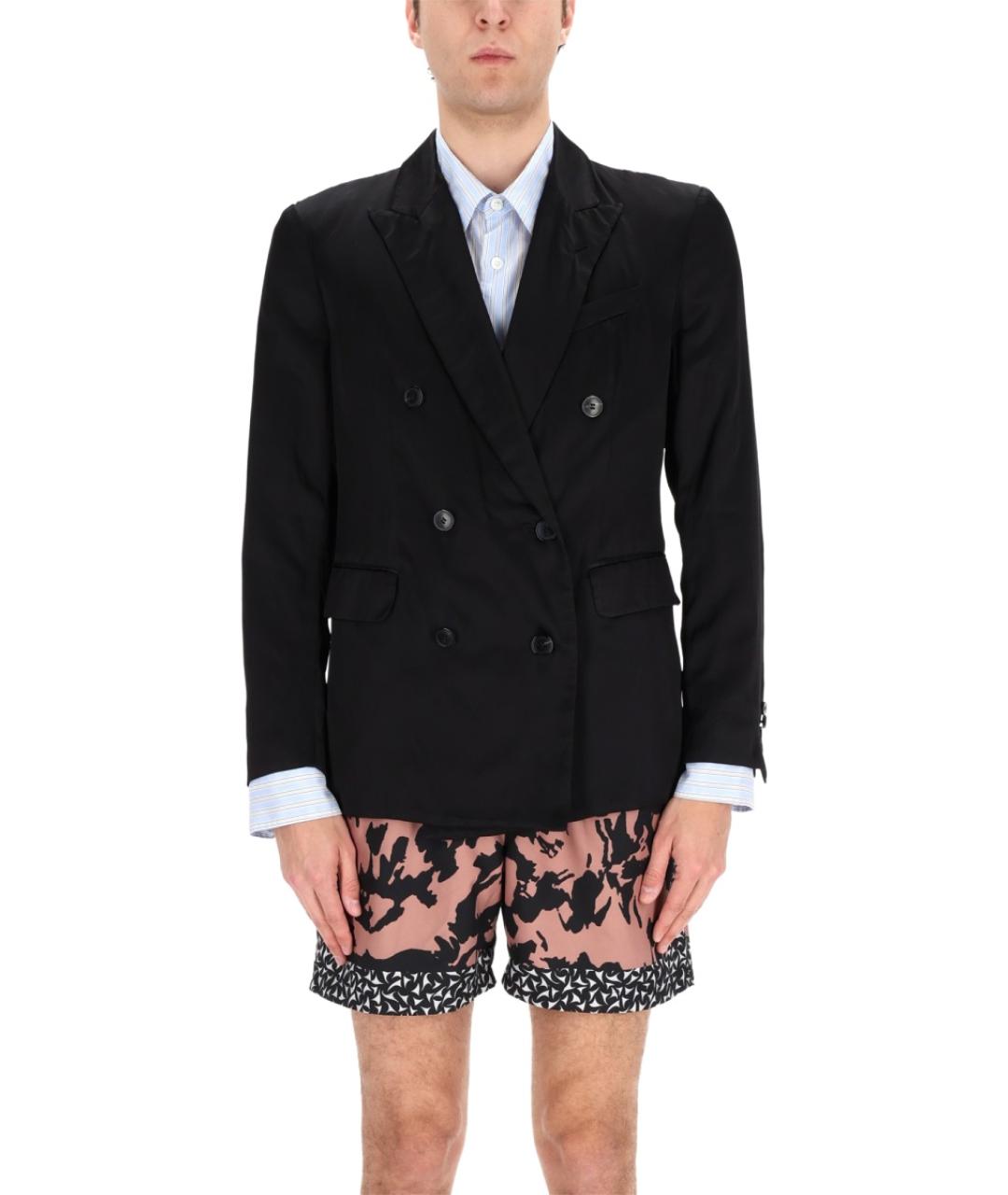 DRIES VAN NOTEN Черный вискозный пиджак, фото 3