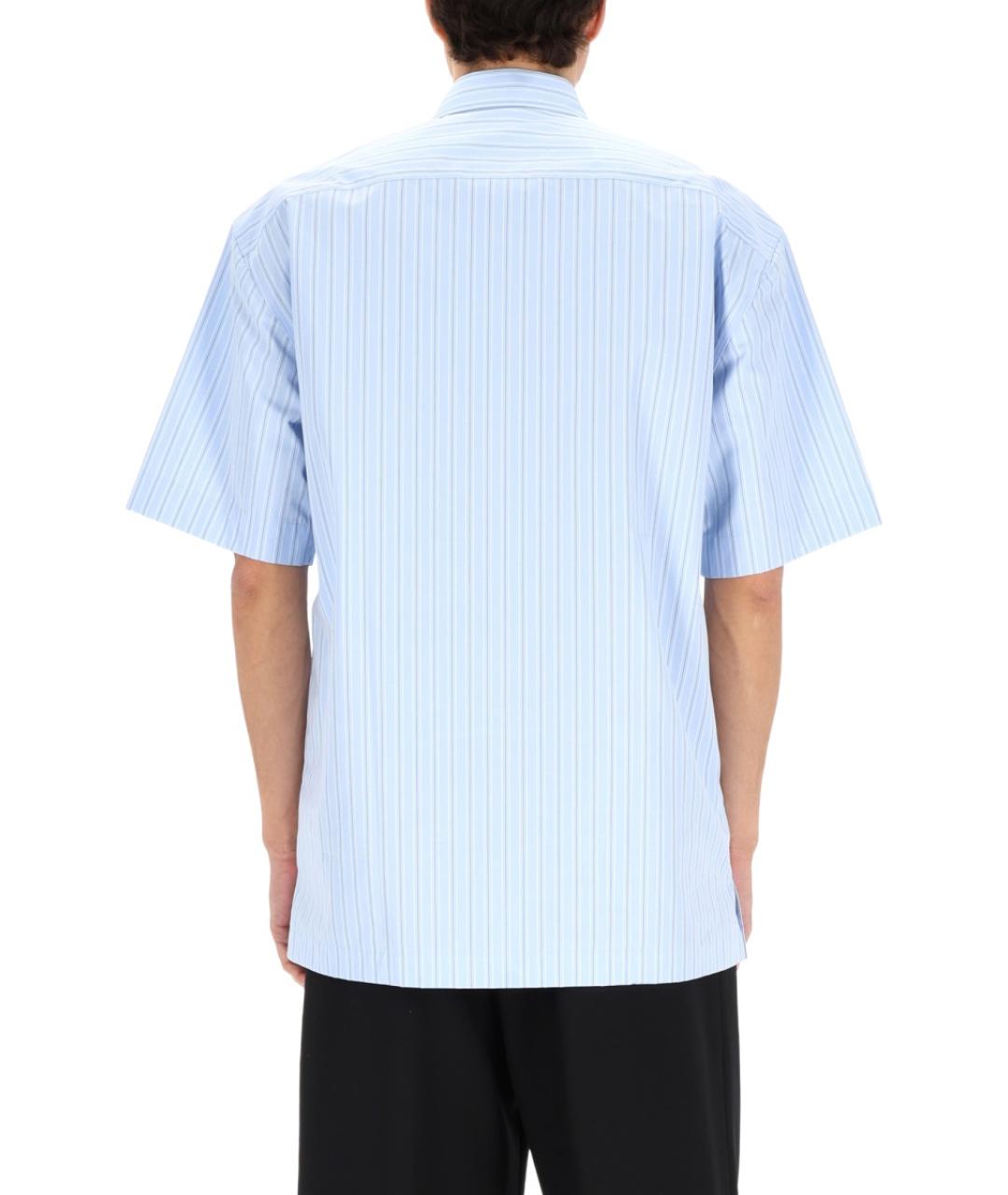 DRIES VAN NOTEN Голубая хлопковая кэжуал рубашка, фото 5