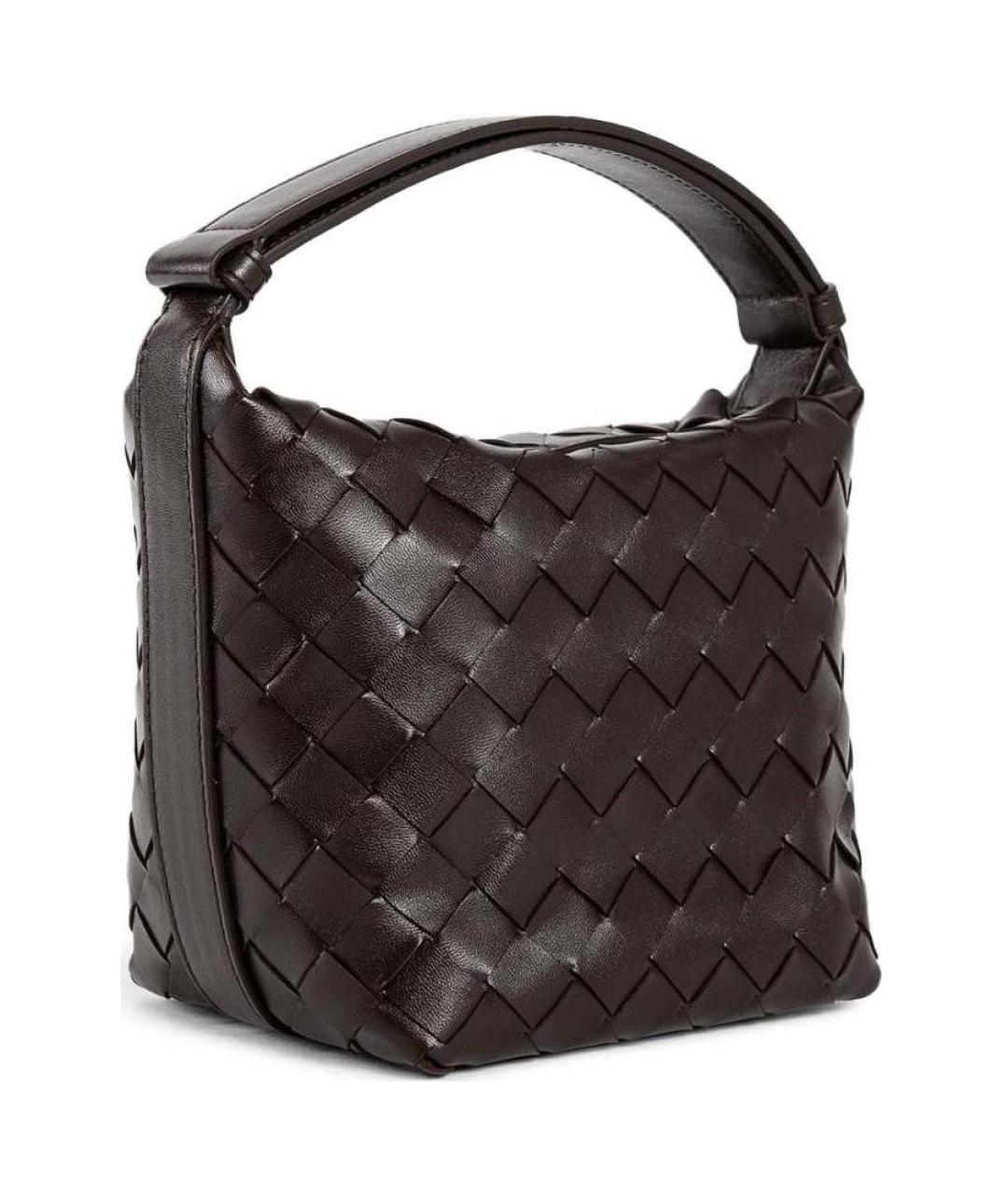 BOTTEGA VENETA Коричневая кожаная сумка через плечо, фото 2