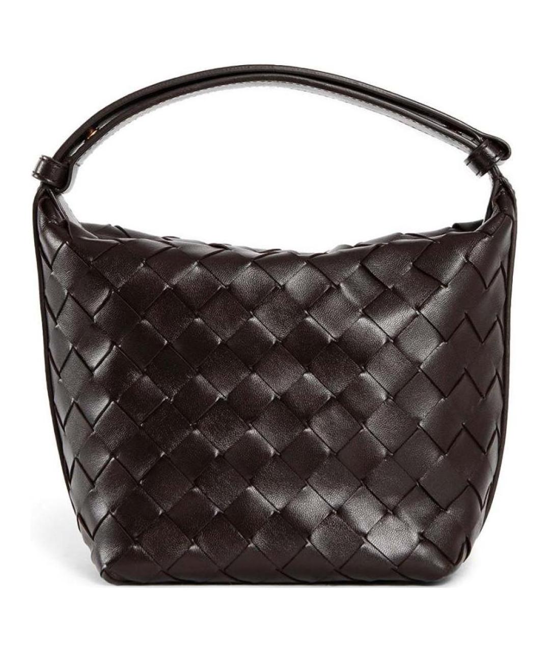 BOTTEGA VENETA Коричневая кожаная сумка через плечо, фото 3