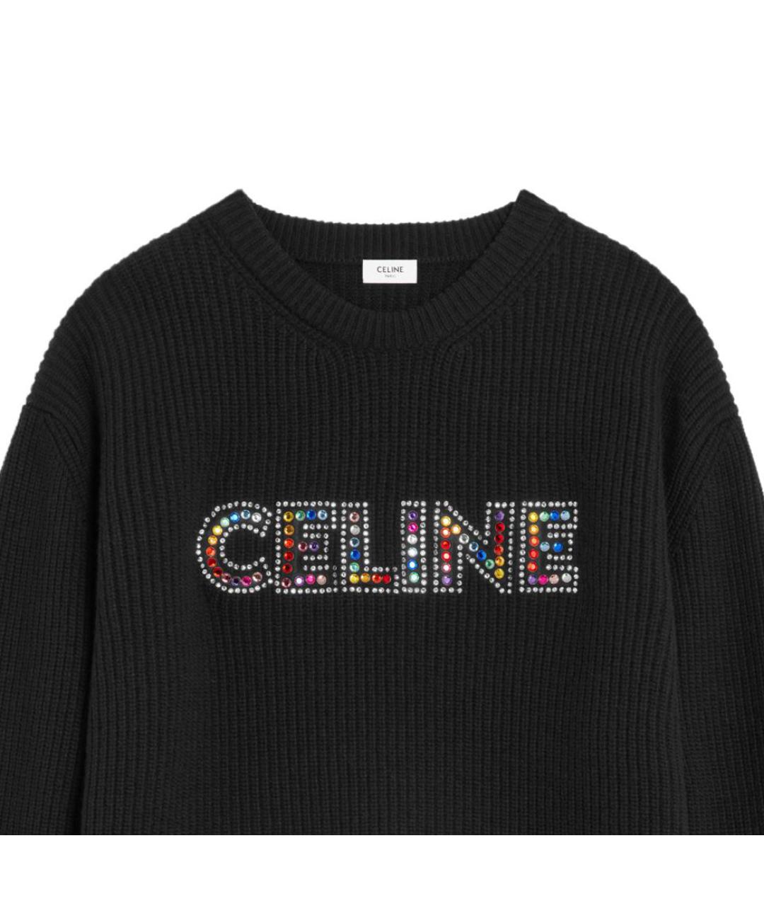 CELINE Черный джемпер / свитер, фото 3
