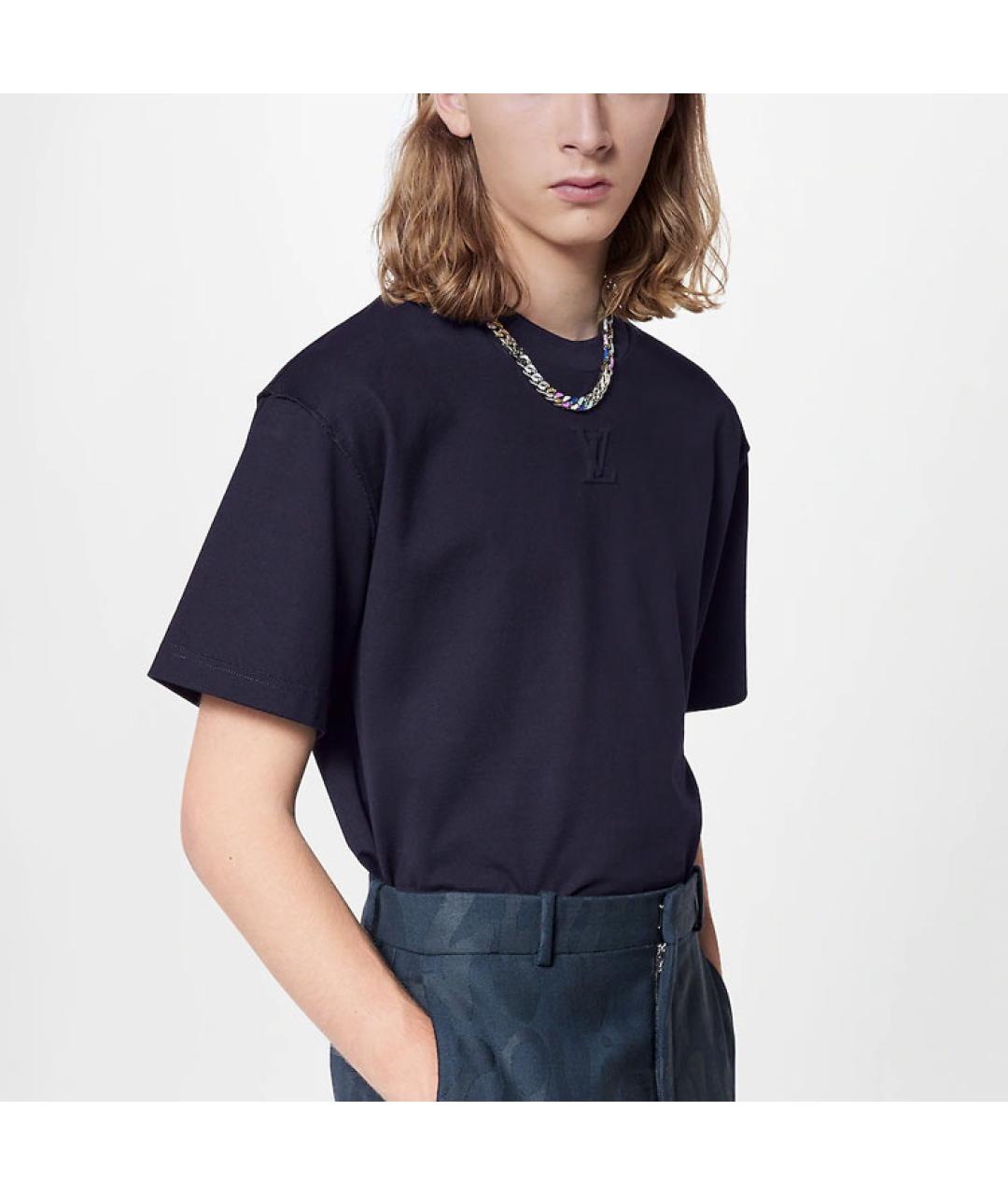 LOUIS VUITTON Черная футболка, фото 4