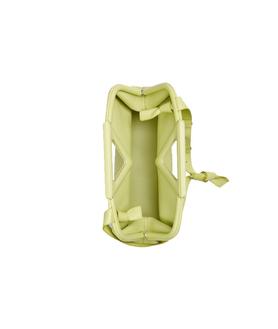 BOTTEGA VENETA Салатовая кожаная сумка через плечо, фото 3