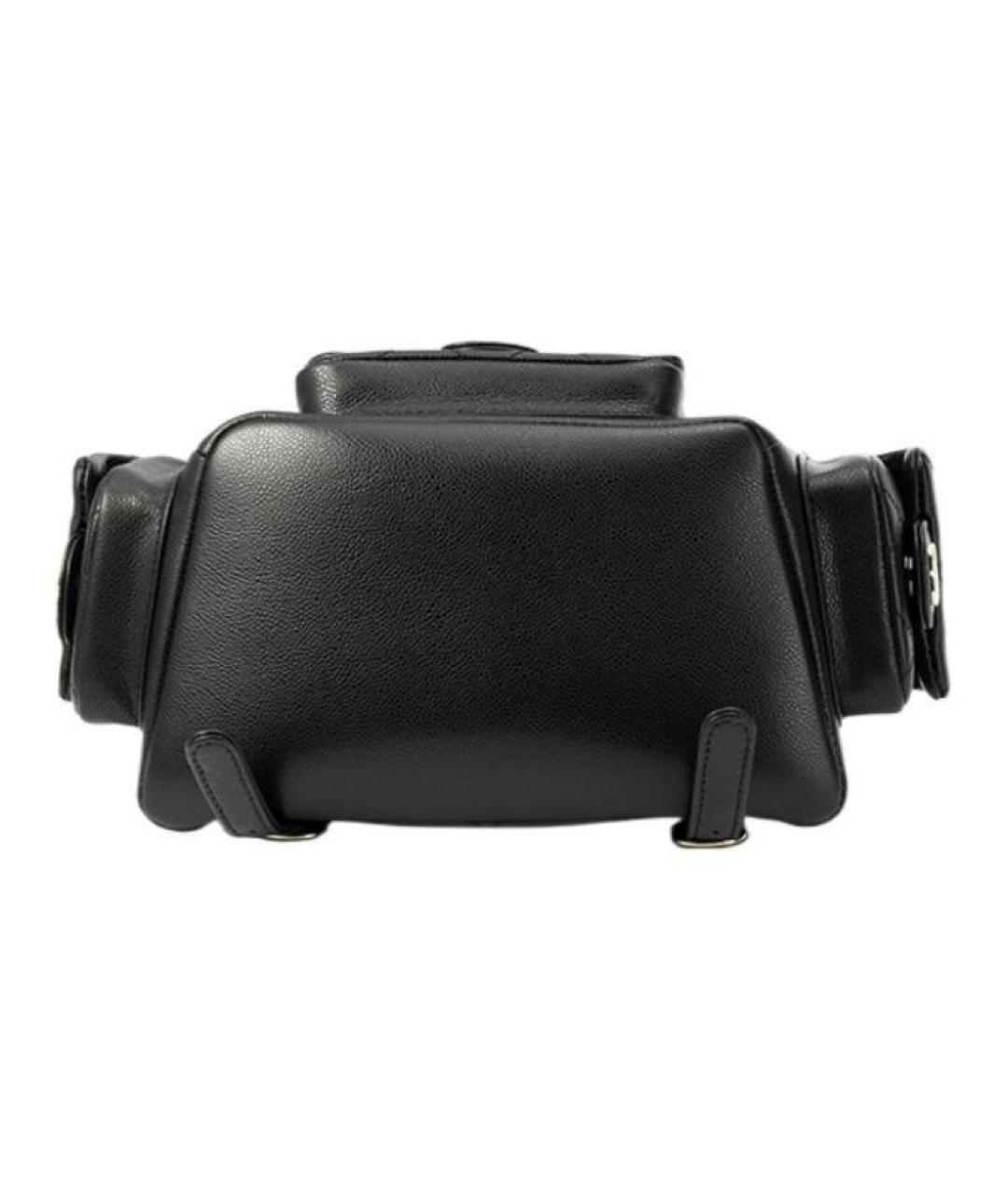 CHANEL Черный кожаный рюкзак, фото 4