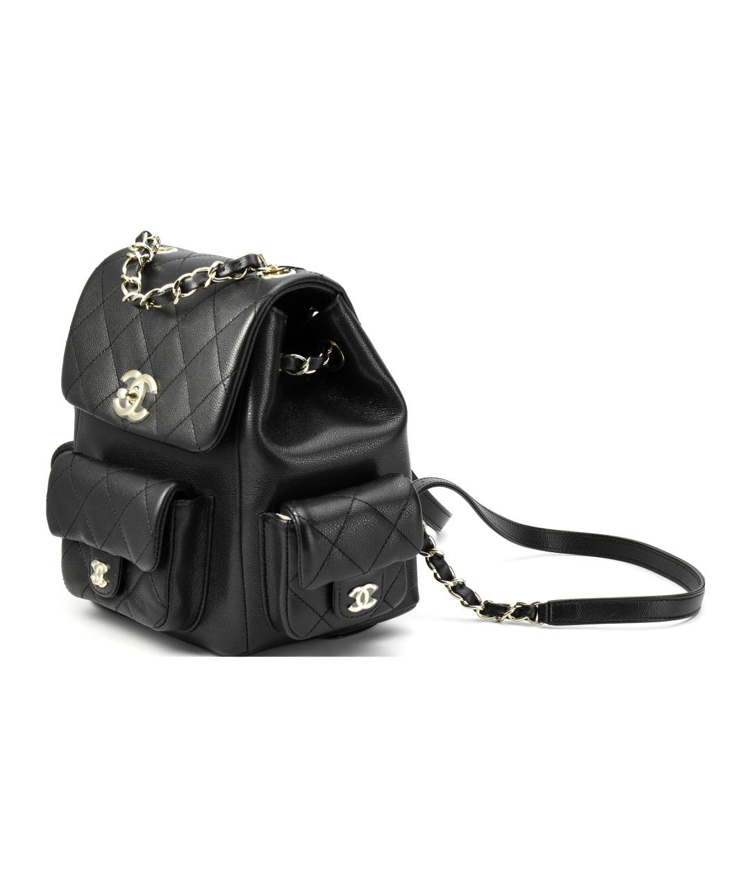 CHANEL Черный кожаный рюкзак, фото 2