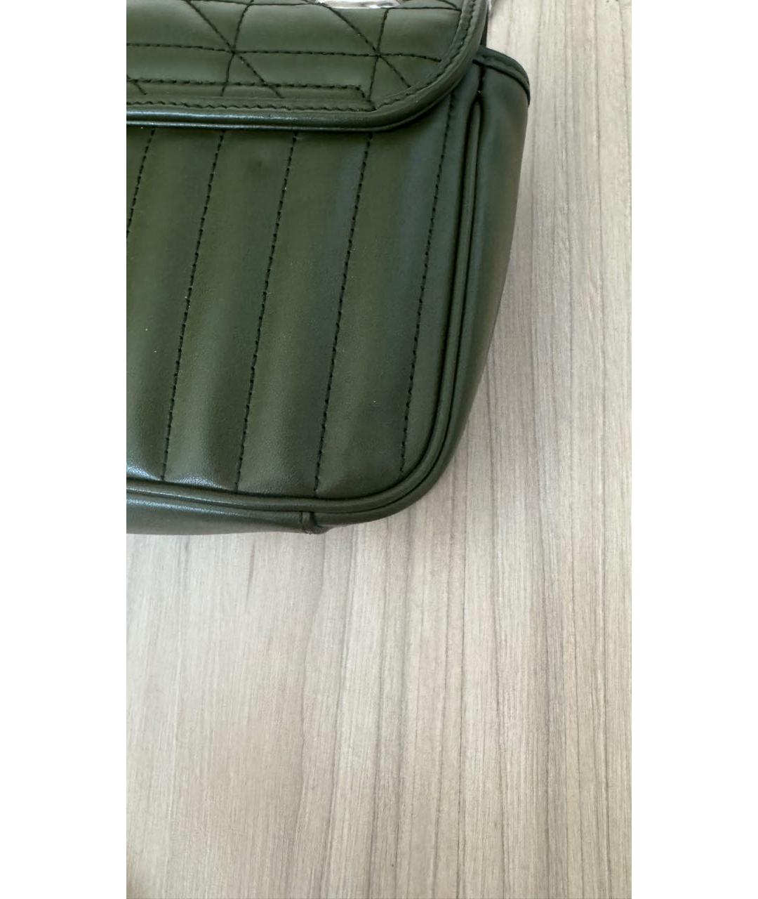 GUCCI Хаки кожаная сумка через плечо, фото 6