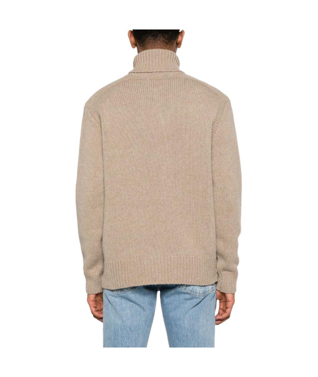 POLO RALPH LAUREN Коричневый джемпер / свитер, фото 3