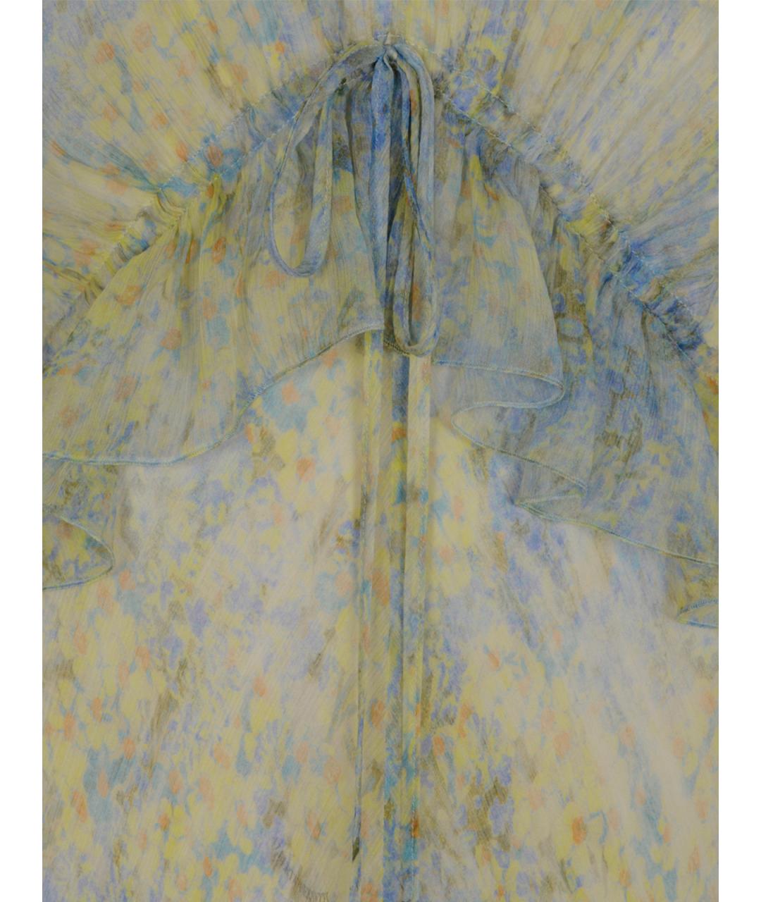 ALBERTA FERRETTI Мульти шелковое повседневное платье, фото 3