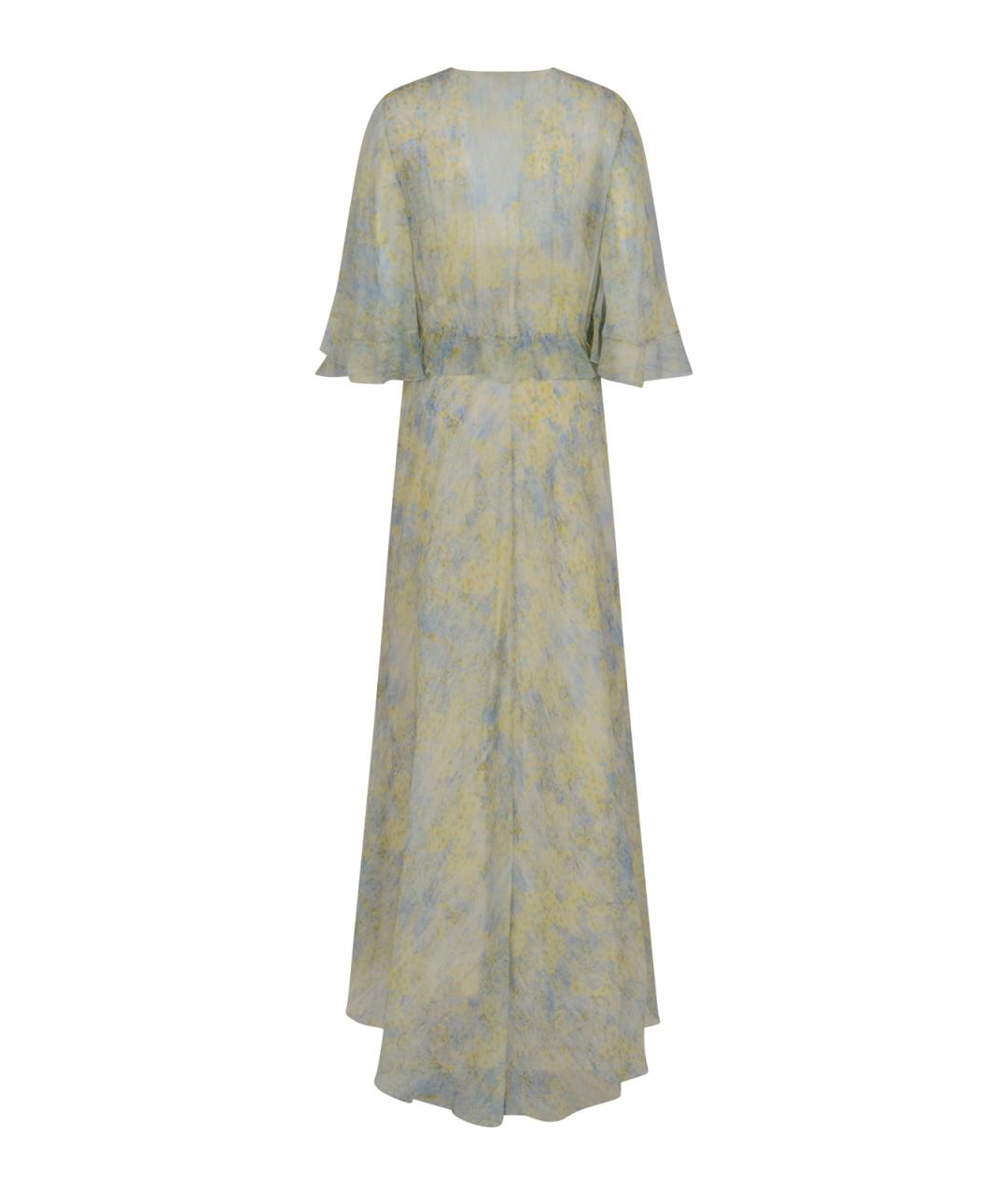 ALBERTA FERRETTI Мульти шелковое повседневное платье, фото 2