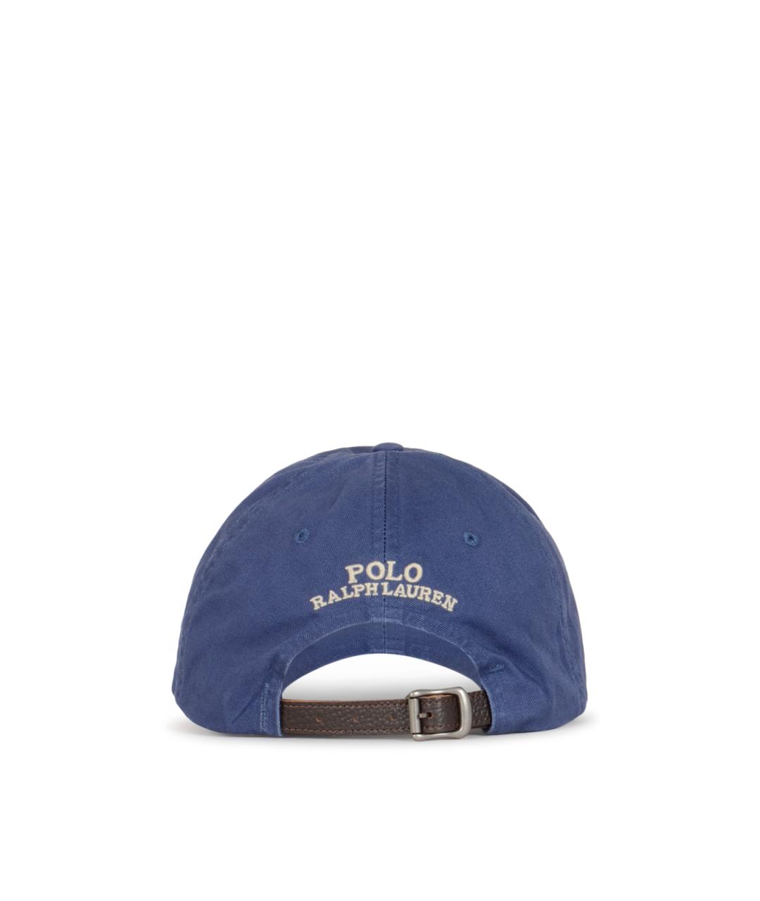 POLO RALPH LAUREN Синяя хлопковая кепка/бейсболка, фото 2