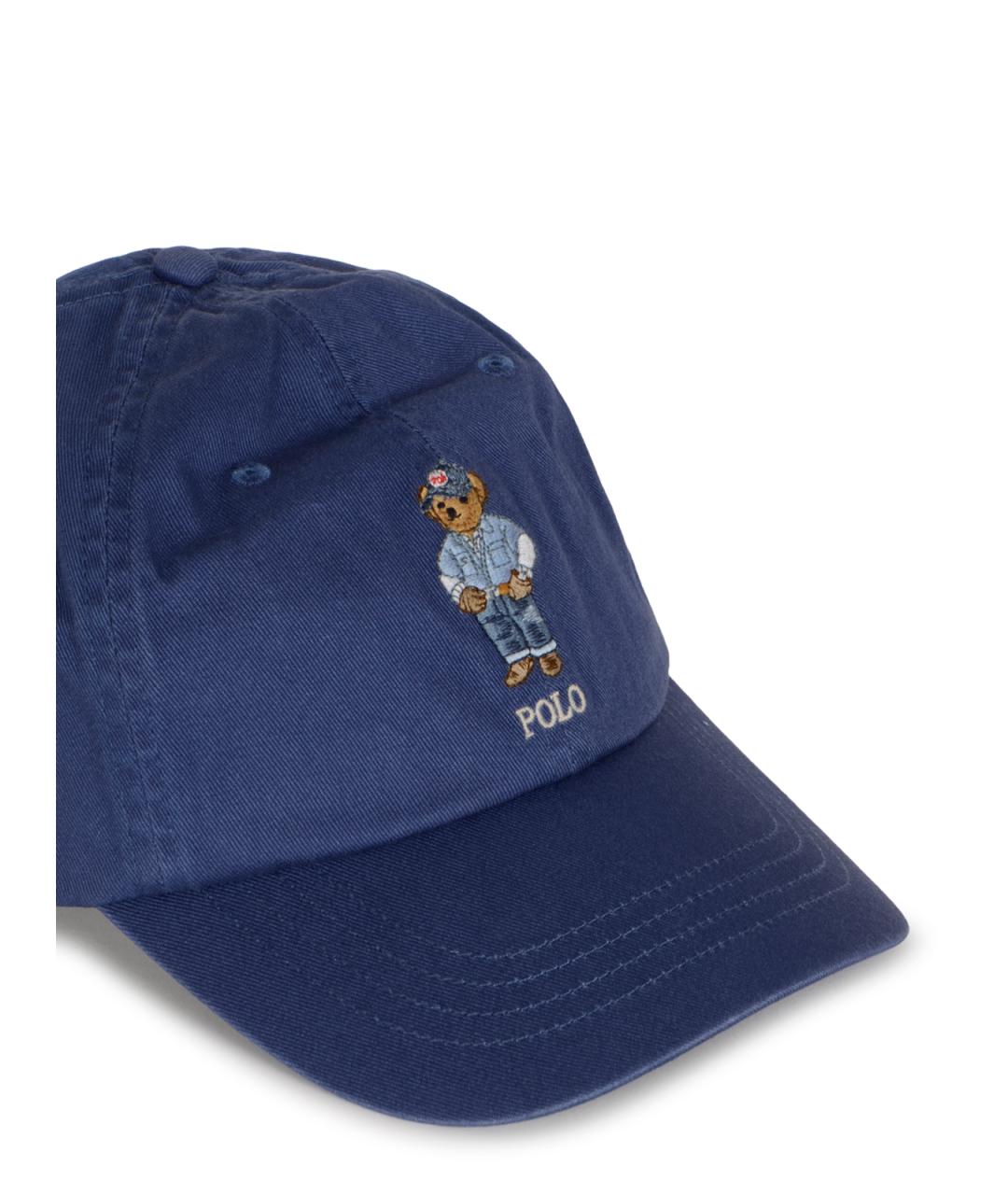 POLO RALPH LAUREN Синяя хлопковая кепка/бейсболка, фото 3