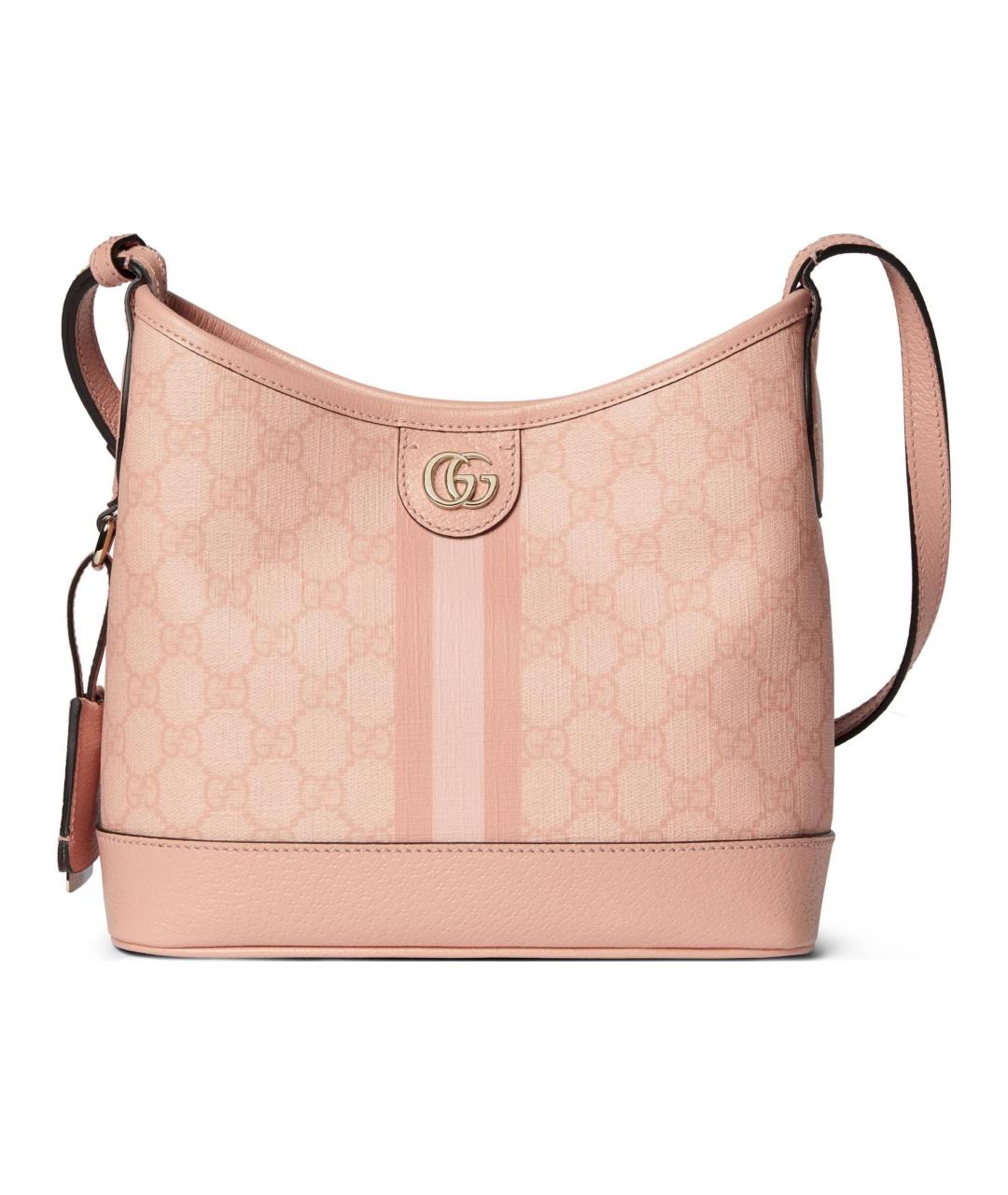 GUCCI Розовая кожаная сумка через плечо, фото 1