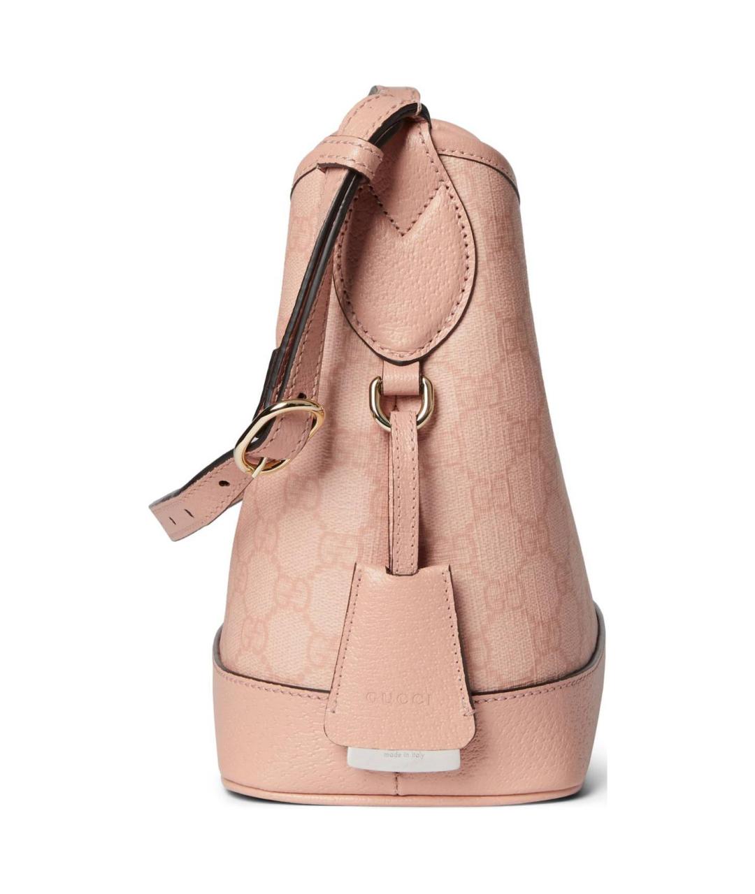 GUCCI Розовая кожаная сумка через плечо, фото 3