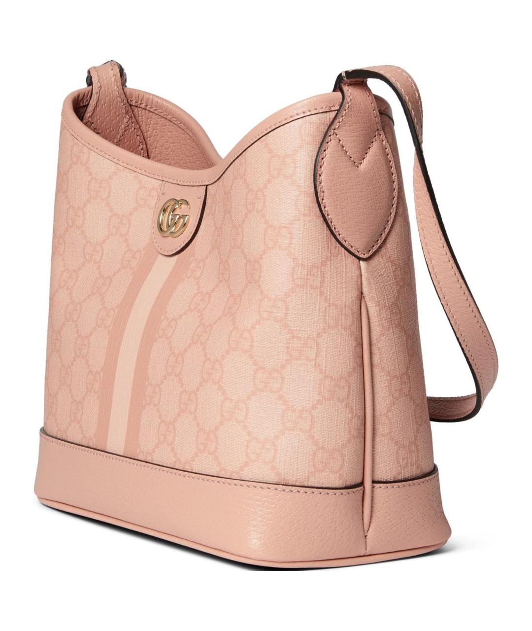 GUCCI Розовая кожаная сумка через плечо, фото 2