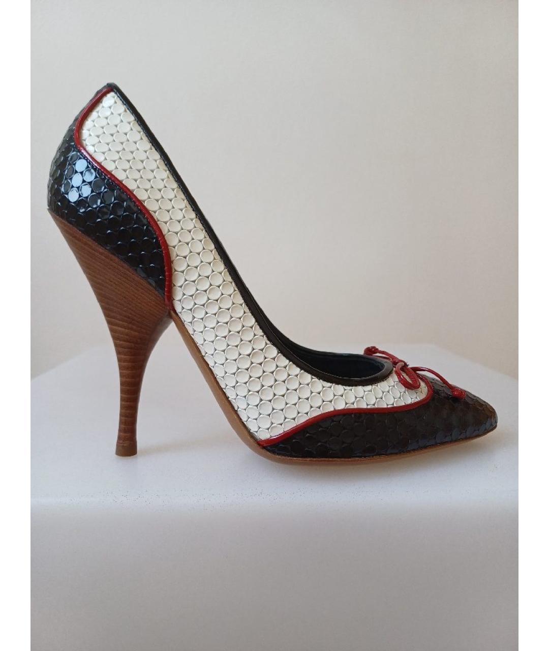 MOSCHINO Мульти кожаные туфли, фото 5