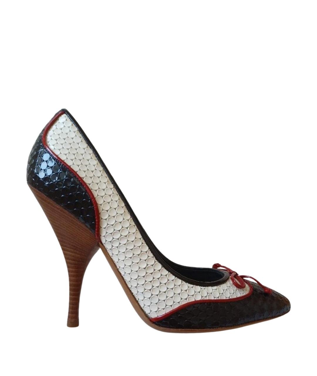 MOSCHINO Мульти кожаные туфли, фото 1