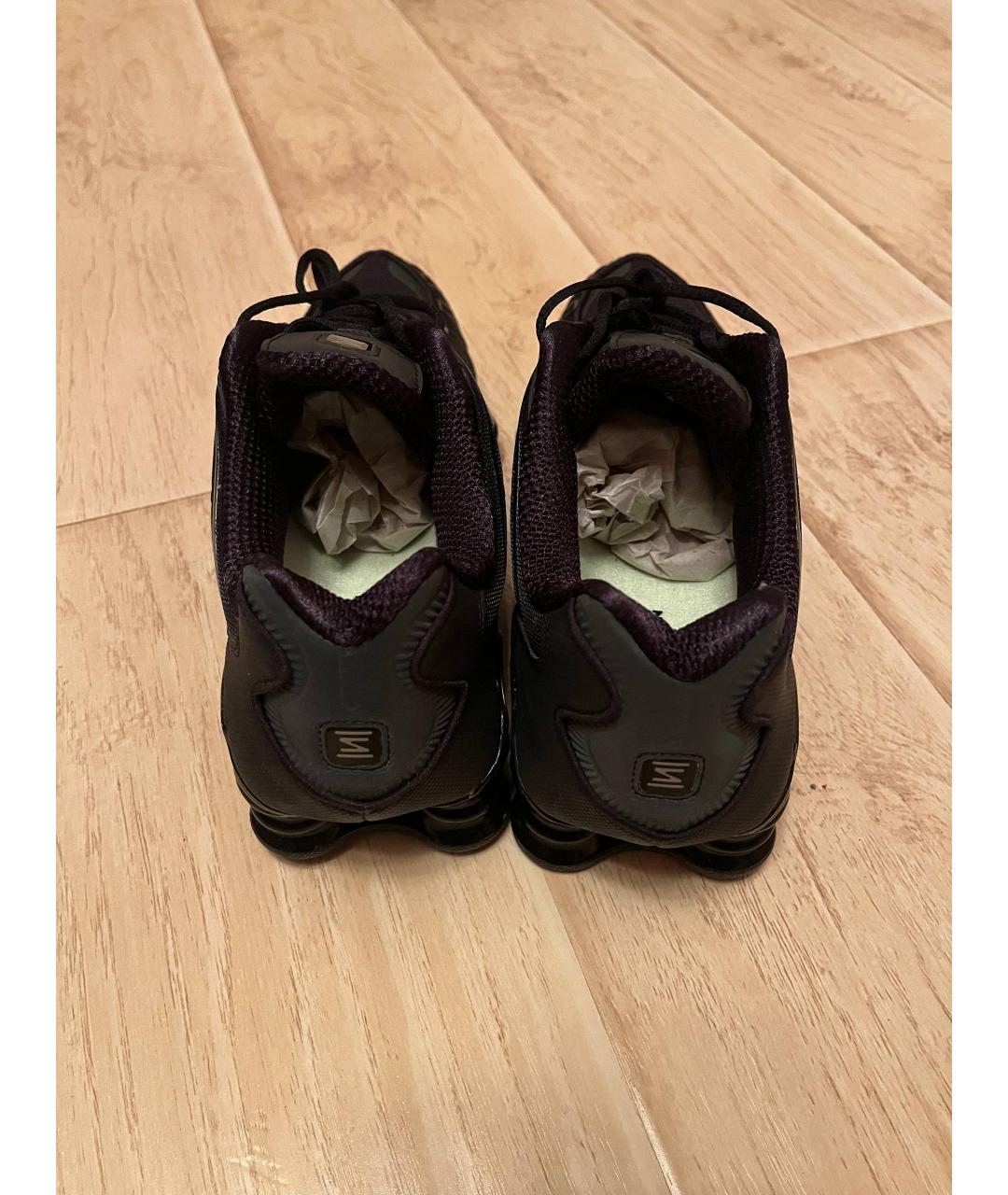 NIKE Черные текстильные низкие кроссовки / кеды, фото 3