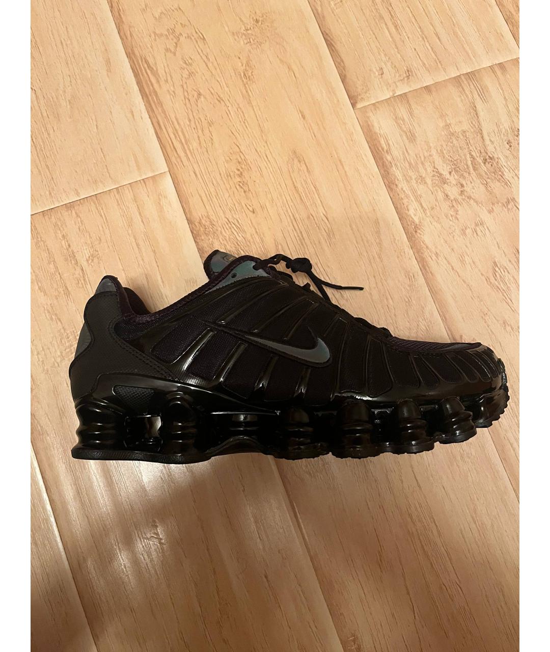 NIKE Черные текстильные низкие кроссовки / кеды, фото 9