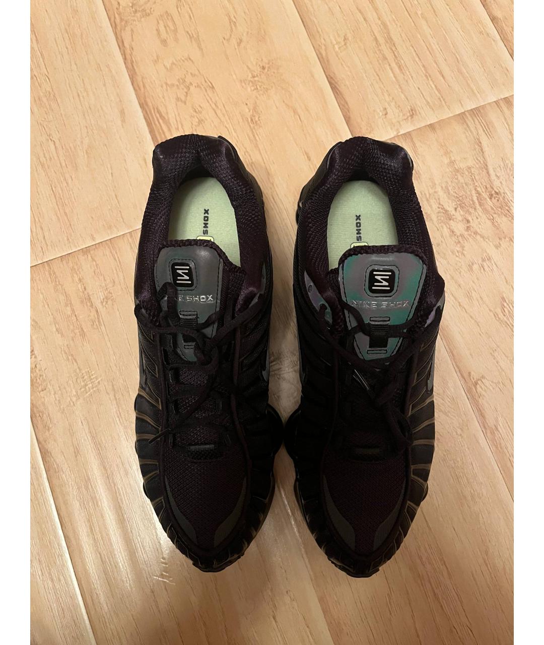 NIKE Черные текстильные низкие кроссовки / кеды, фото 2