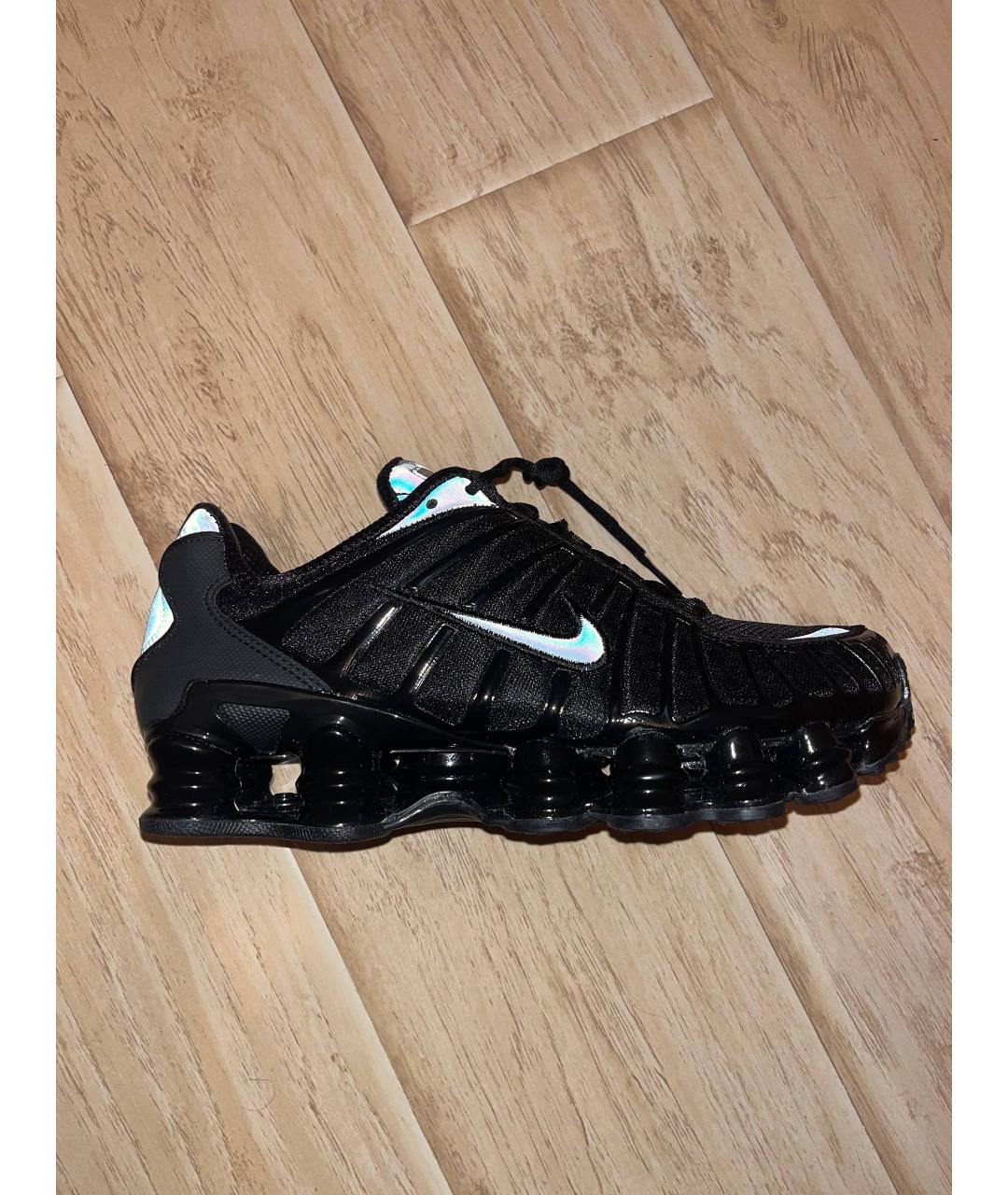 NIKE Черные текстильные низкие кроссовки / кеды, фото 6