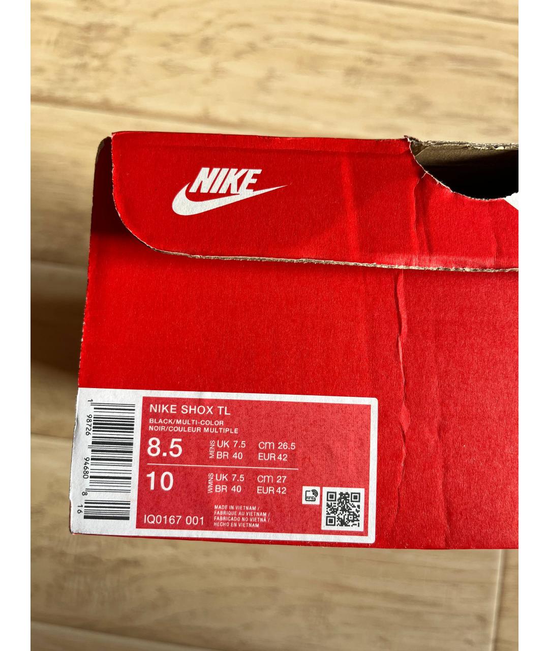 NIKE Черные текстильные низкие кроссовки / кеды, фото 8