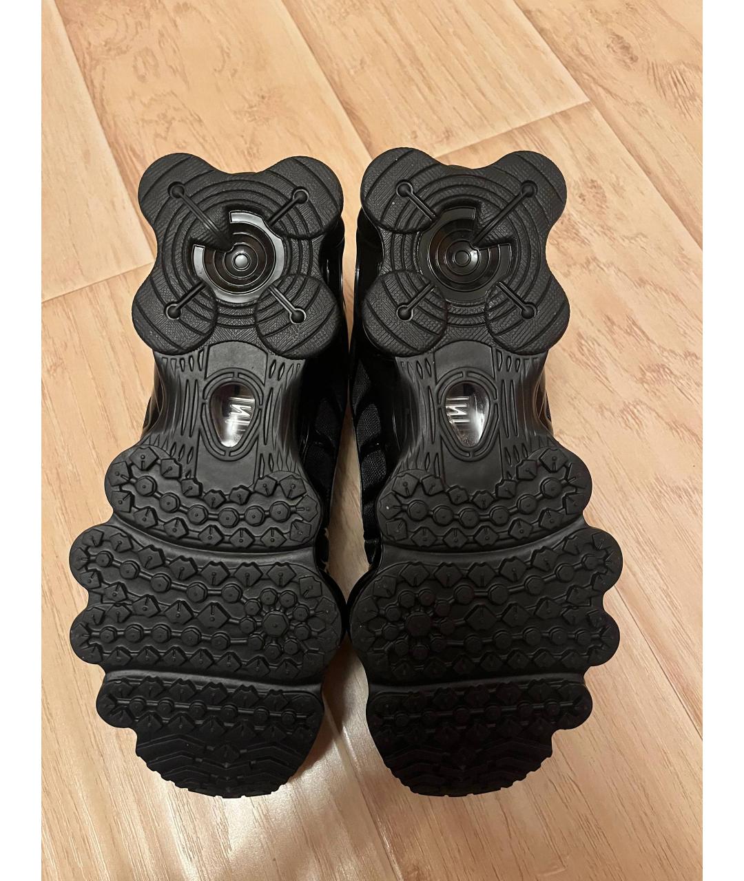 NIKE Черные текстильные низкие кроссовки / кеды, фото 4