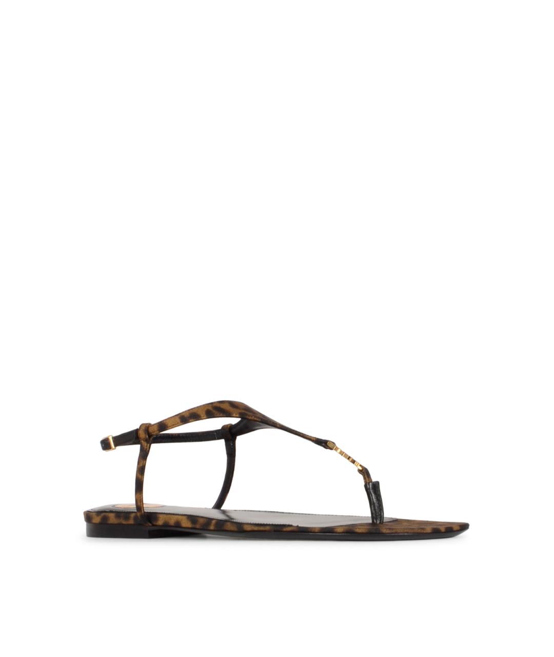 SAINT LAURENT Мульти кожаные сандалии, фото 2