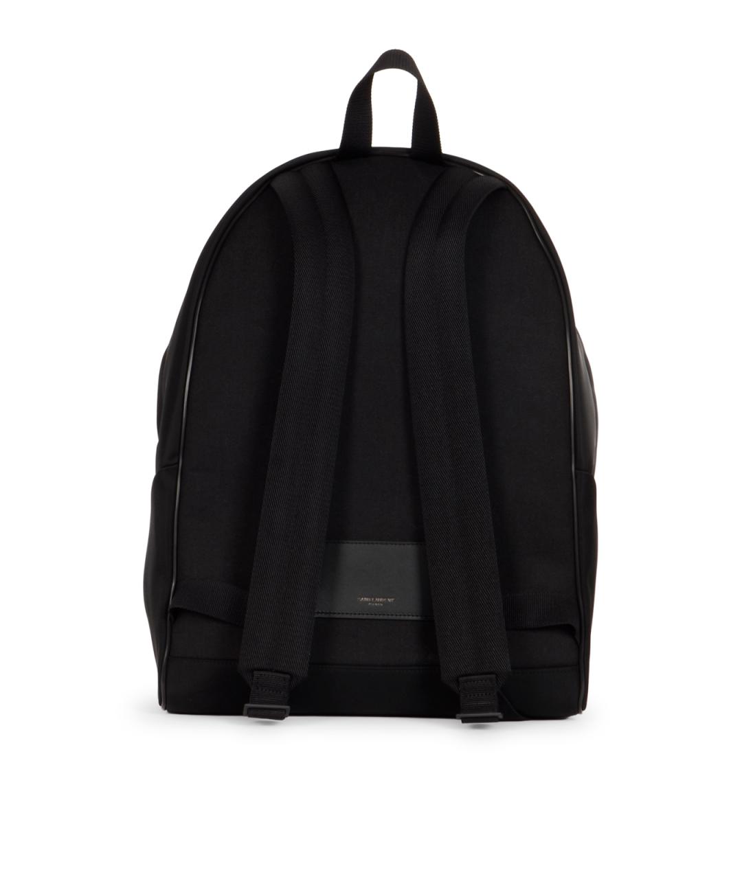 SAINT LAURENT Черный тканевый рюкзак, фото 3