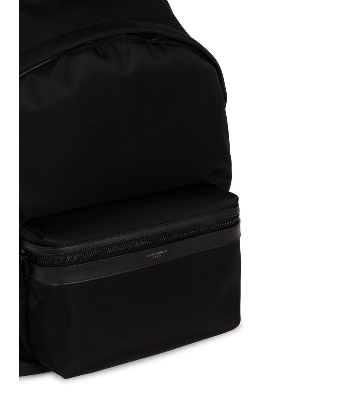SAINT LAURENT Черный тканевый рюкзак, фото 4