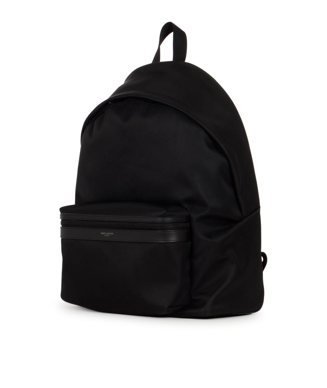 SAINT LAURENT Черный тканевый рюкзак, фото 2
