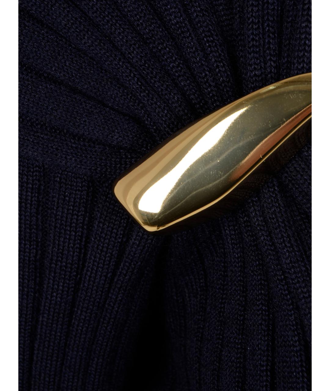 BOTTEGA VENETA Темно-синий кашемировый джемпер / свитер, фото 3