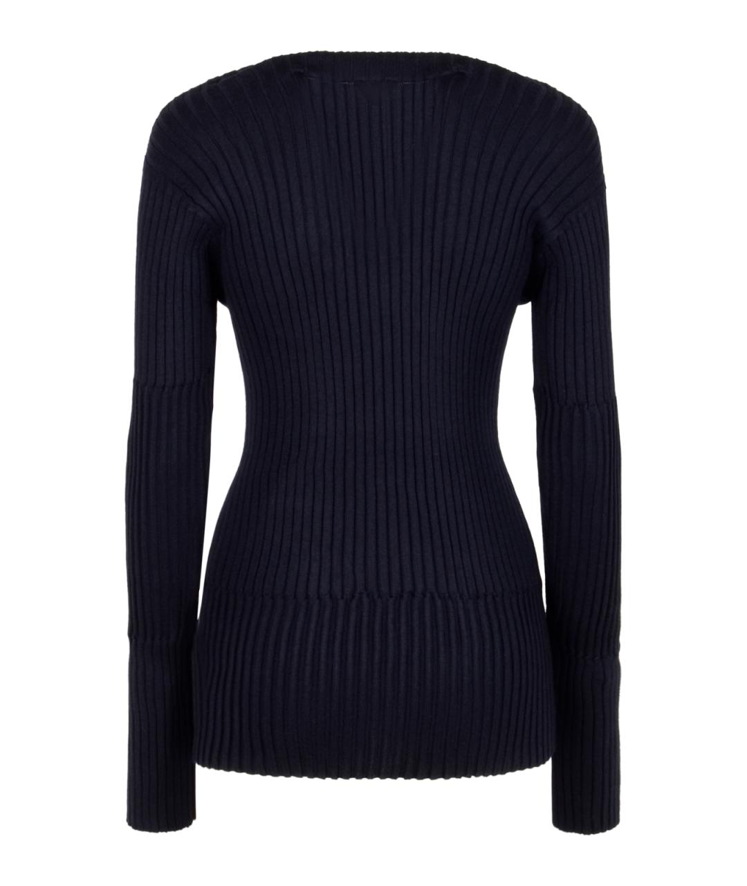 BOTTEGA VENETA Темно-синий кашемировый джемпер / свитер, фото 2