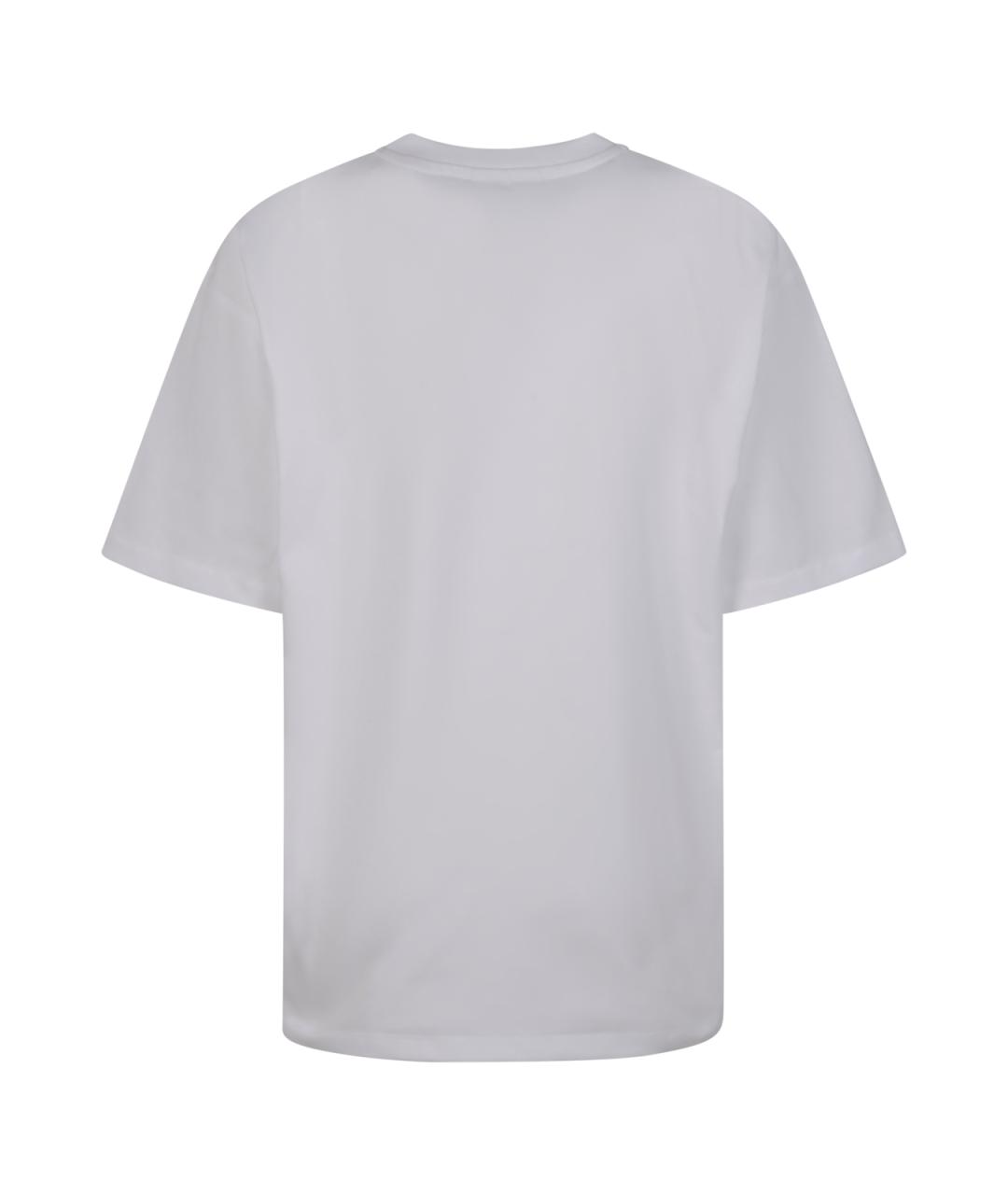 GANNI Белая хлопковая футболка, фото 2