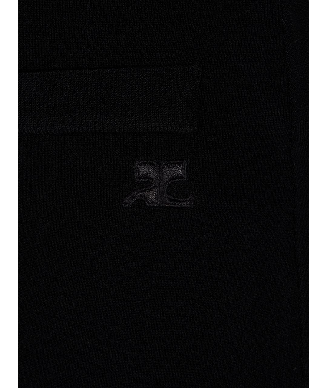 COURREGES Черная юбка макси, фото 3