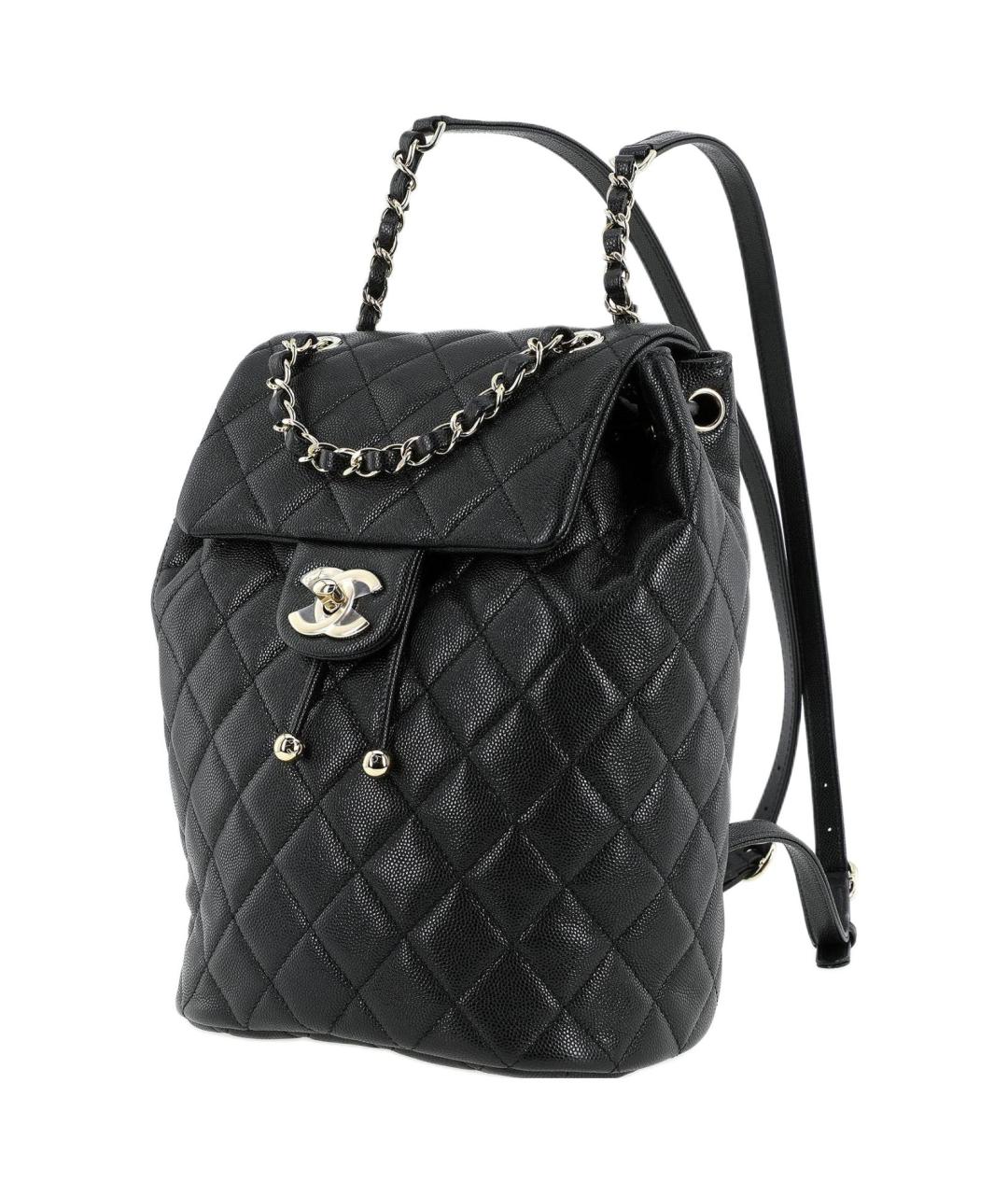 CHANEL Черный кожаный рюкзак, фото 2