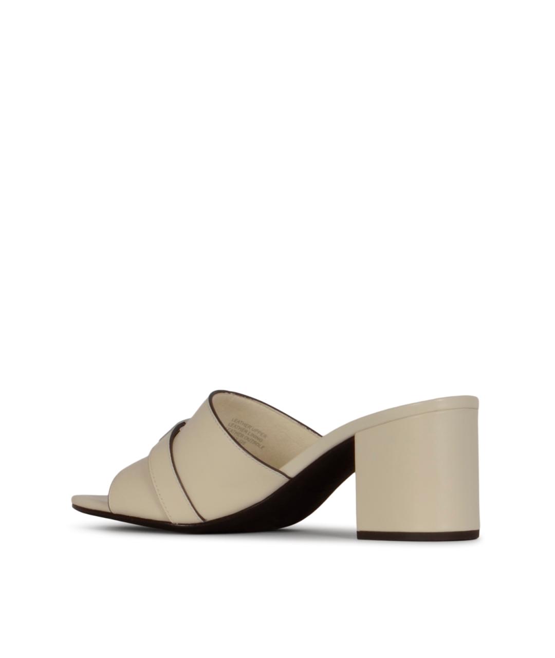 TORY BURCH Бежевые кожаные мюли, фото 3