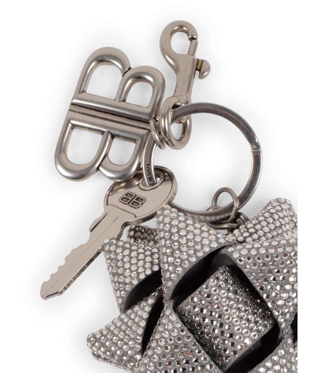 BALENCIAGA Серебрянный брелок, фото 3