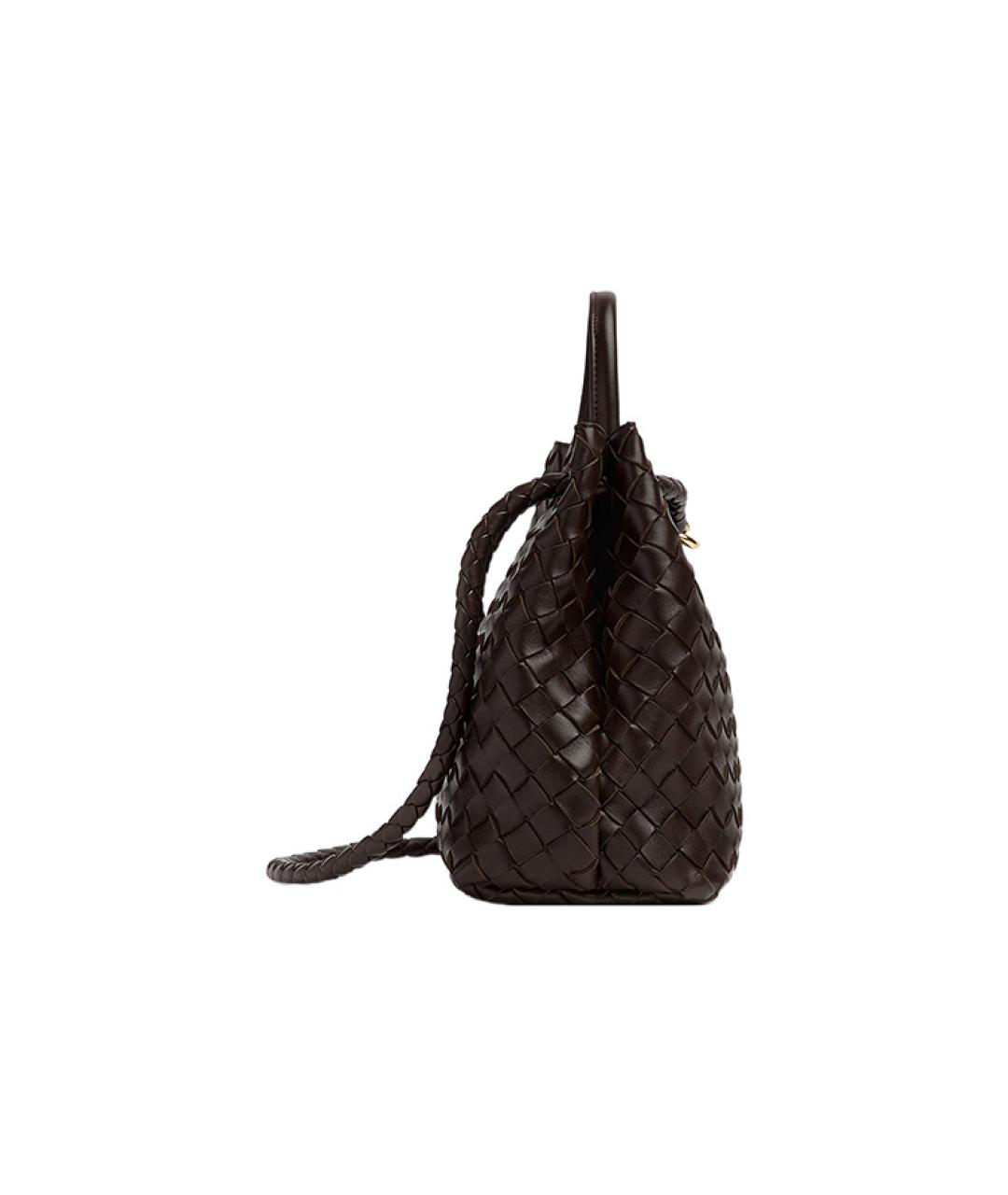 BOTTEGA VENETA Коричневая кожаная сумка через плечо, фото 2