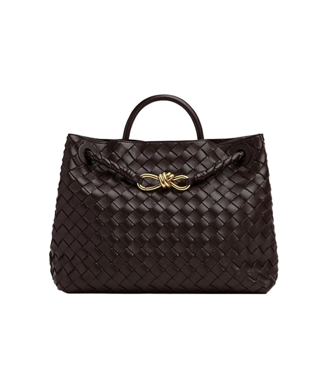 BOTTEGA VENETA Коричневая кожаная сумка через плечо, фото 6