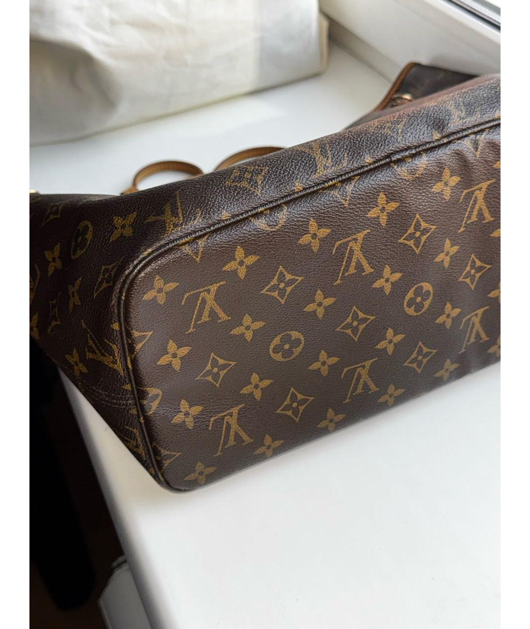 LOUIS VUITTON Коричневая сумка тоут, фото 4