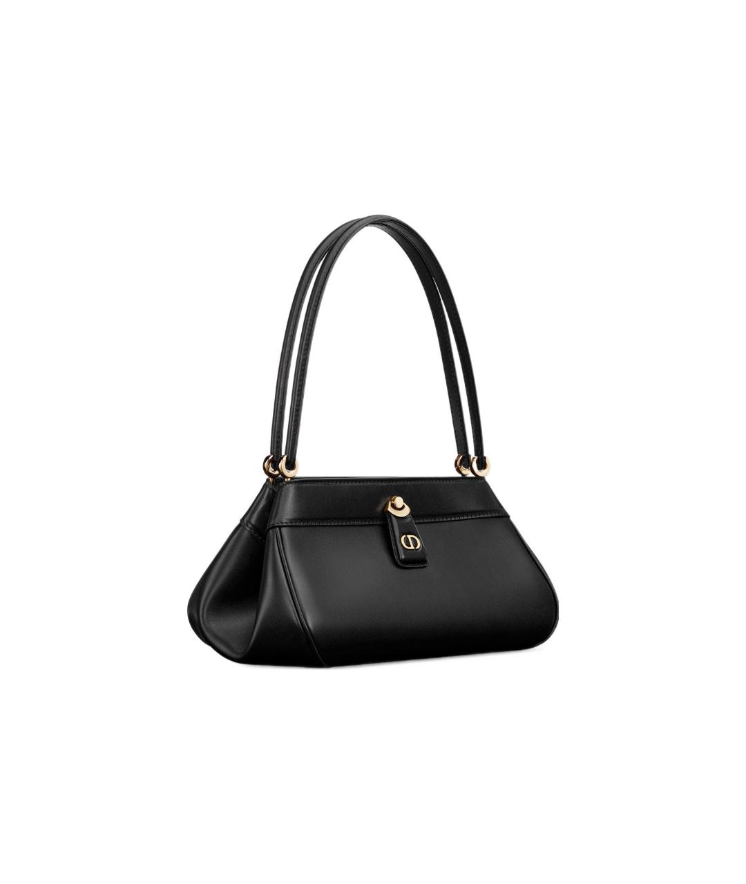 CHRISTIAN DIOR Черная кожаная сумка через плечо, фото 2