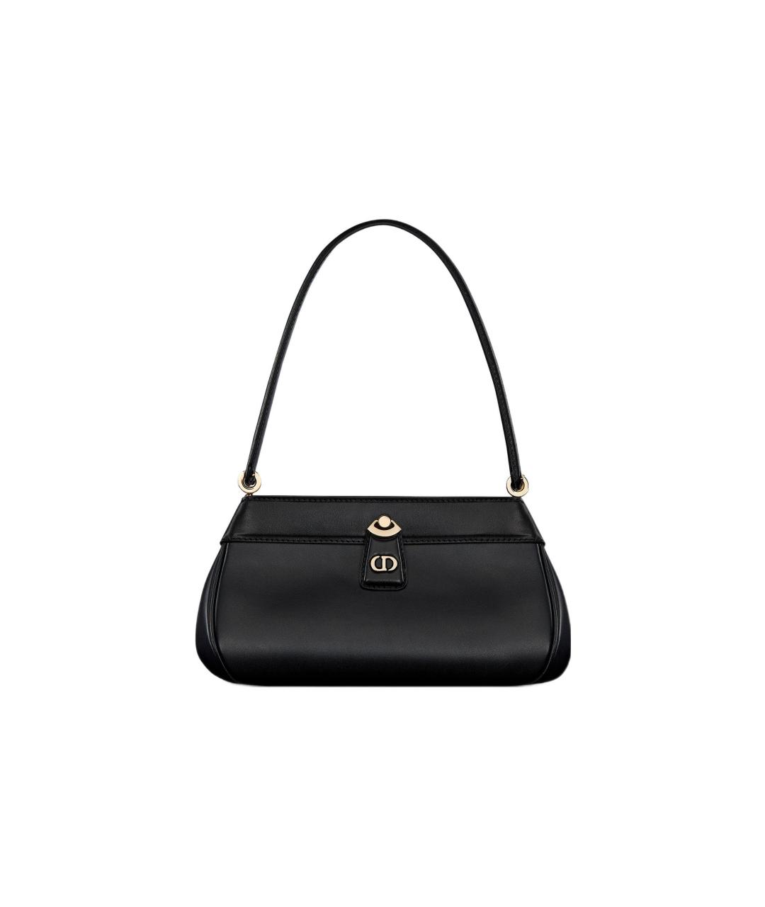 CHRISTIAN DIOR Черная кожаная сумка через плечо, фото 6