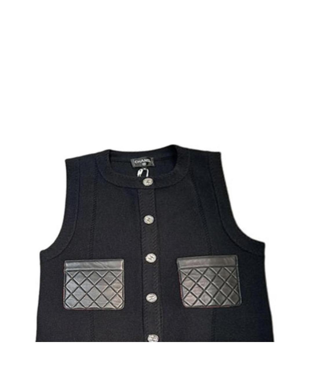 CHANEL Черный жилет, фото 5