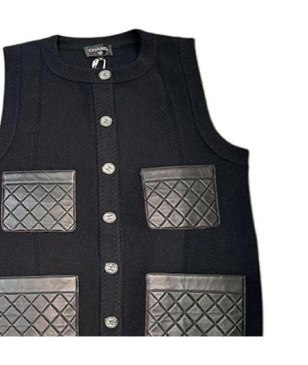 CHANEL Черный жилет, фото 2