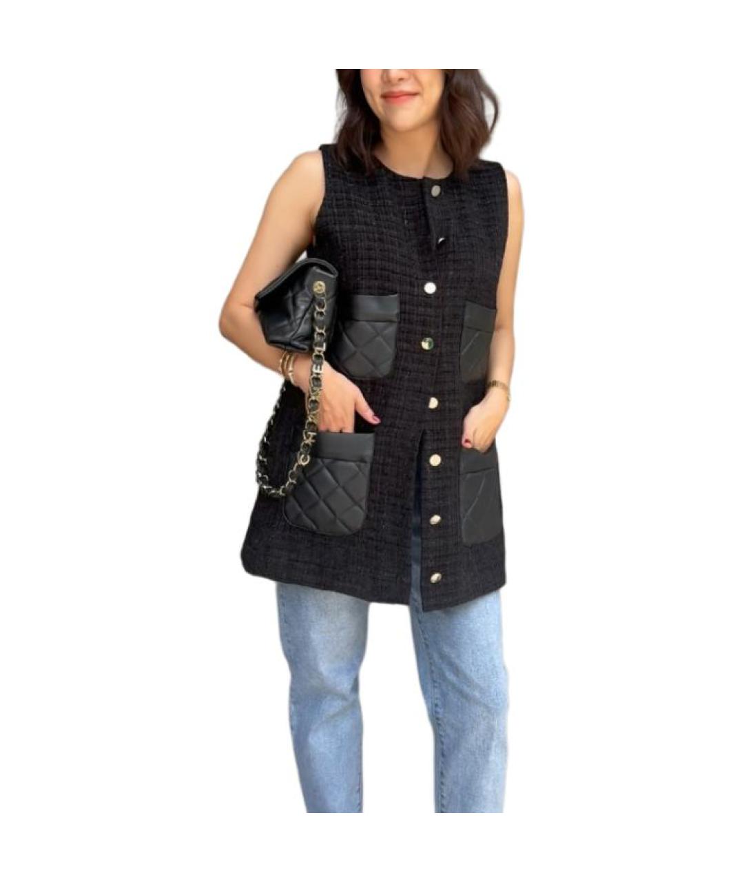 CHANEL Черный жилет, фото 3