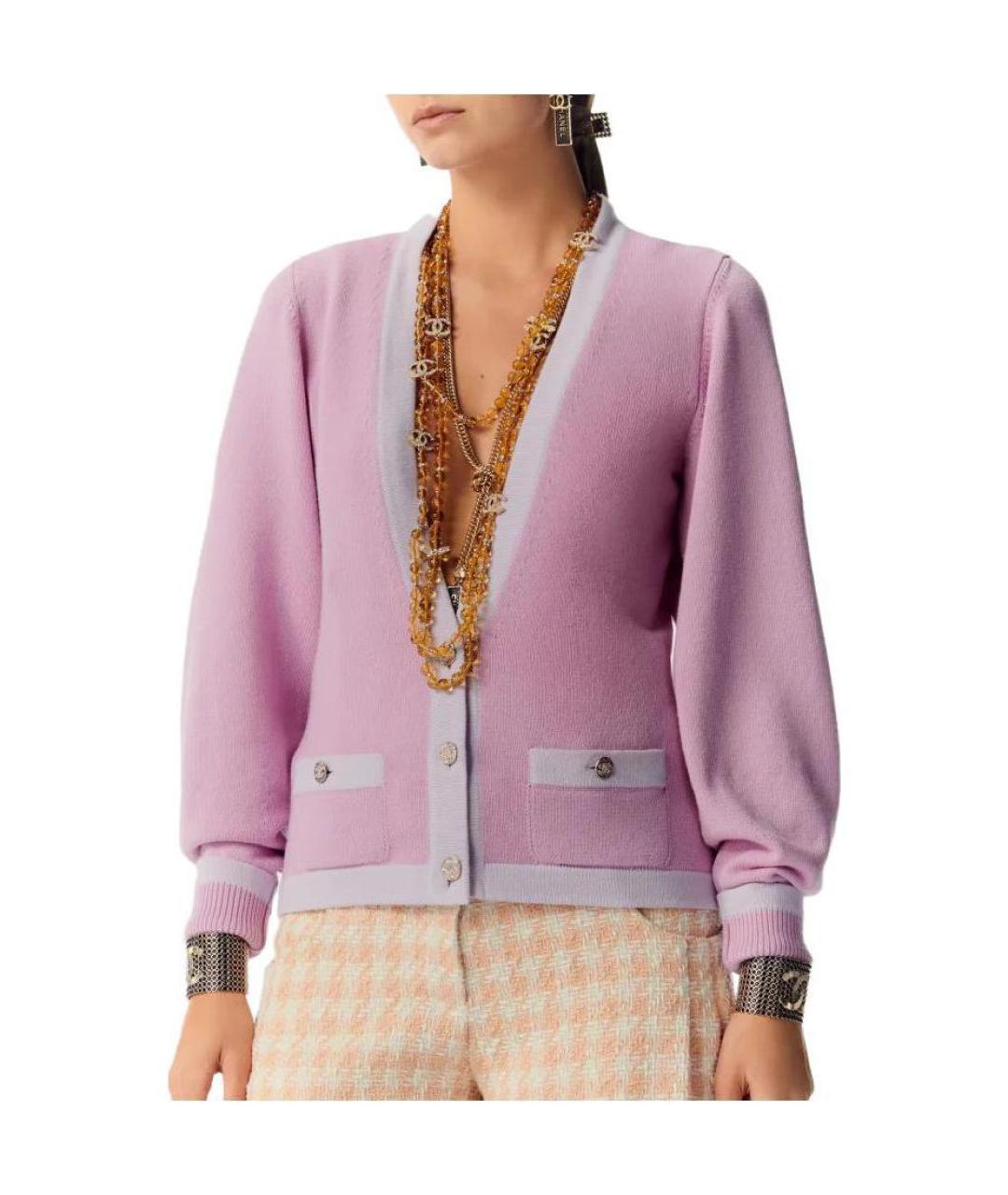 CHANEL Розовый кардиган, фото 5